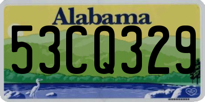AL license plate 53CQ329