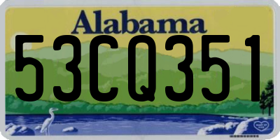 AL license plate 53CQ351