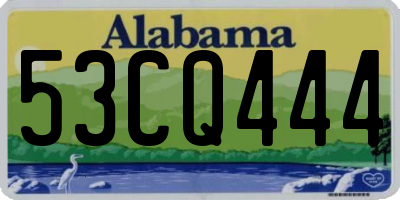 AL license plate 53CQ444