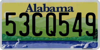 AL license plate 53CQ549