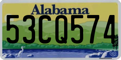 AL license plate 53CQ574