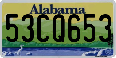 AL license plate 53CQ653