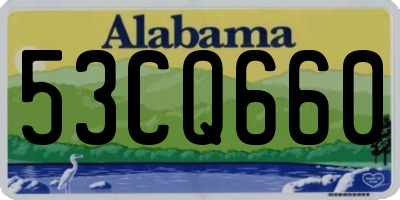 AL license plate 53CQ660