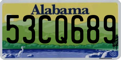 AL license plate 53CQ689
