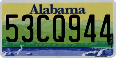 AL license plate 53CQ944