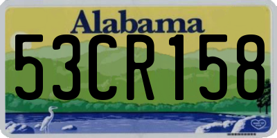 AL license plate 53CR158