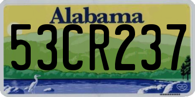 AL license plate 53CR237