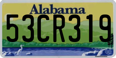 AL license plate 53CR319
