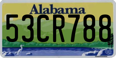 AL license plate 53CR788