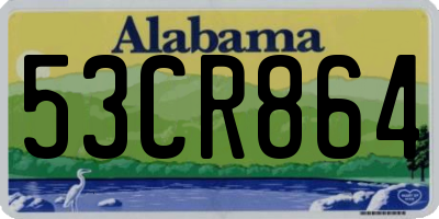 AL license plate 53CR864