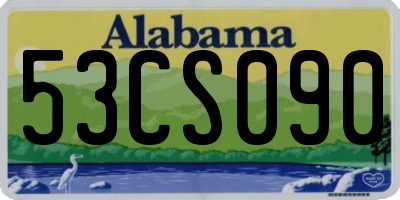 AL license plate 53CS090