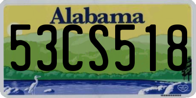 AL license plate 53CS518