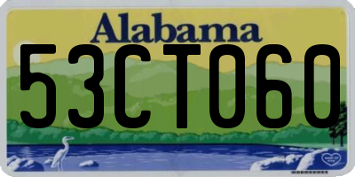AL license plate 53CT060