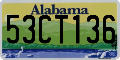 AL license plate 53CT136