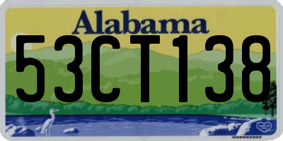 AL license plate 53CT138