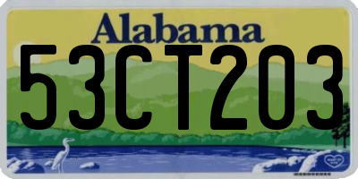 AL license plate 53CT203