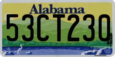 AL license plate 53CT230