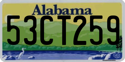 AL license plate 53CT259