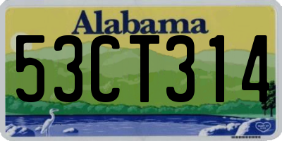 AL license plate 53CT314