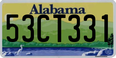 AL license plate 53CT331