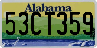 AL license plate 53CT359