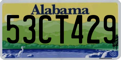 AL license plate 53CT429