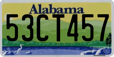 AL license plate 53CT457