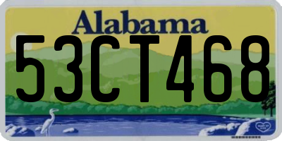 AL license plate 53CT468