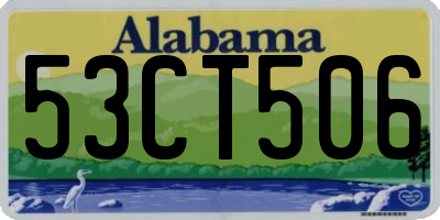 AL license plate 53CT506