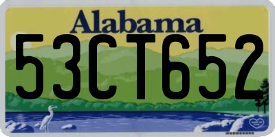AL license plate 53CT652