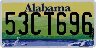 AL license plate 53CT696
