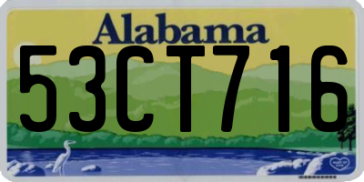 AL license plate 53CT716