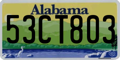AL license plate 53CT803