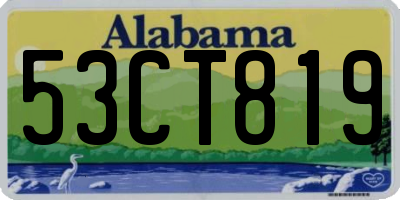 AL license plate 53CT819