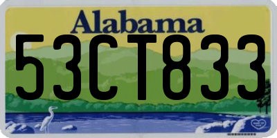 AL license plate 53CT833