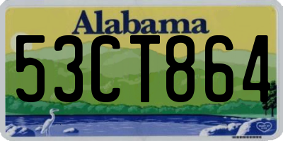 AL license plate 53CT864