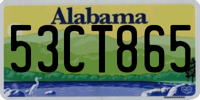 AL license plate 53CT865