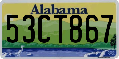 AL license plate 53CT867