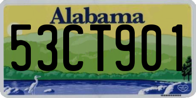 AL license plate 53CT901