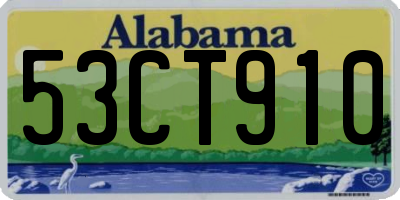 AL license plate 53CT910
