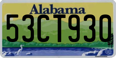 AL license plate 53CT930