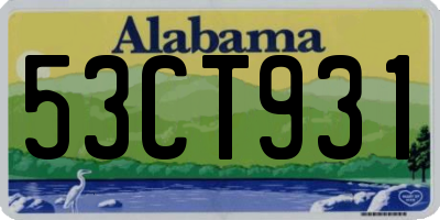 AL license plate 53CT931