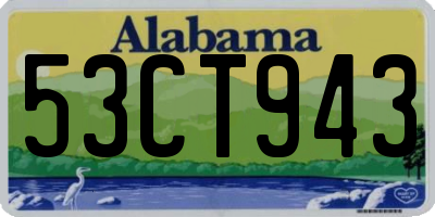 AL license plate 53CT943
