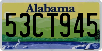 AL license plate 53CT945