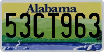 AL license plate 53CT963