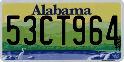 AL license plate 53CT964