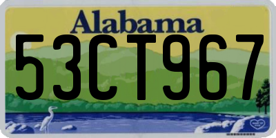 AL license plate 53CT967