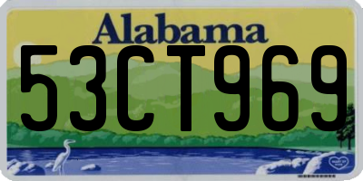 AL license plate 53CT969