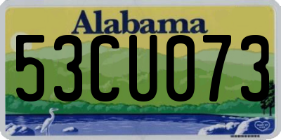 AL license plate 53CU073