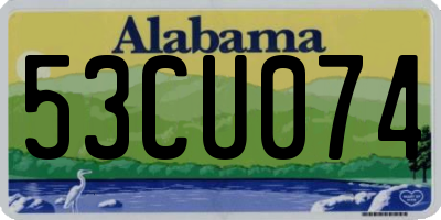 AL license plate 53CU074